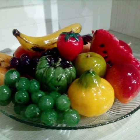 Velas decorativas de Frutas